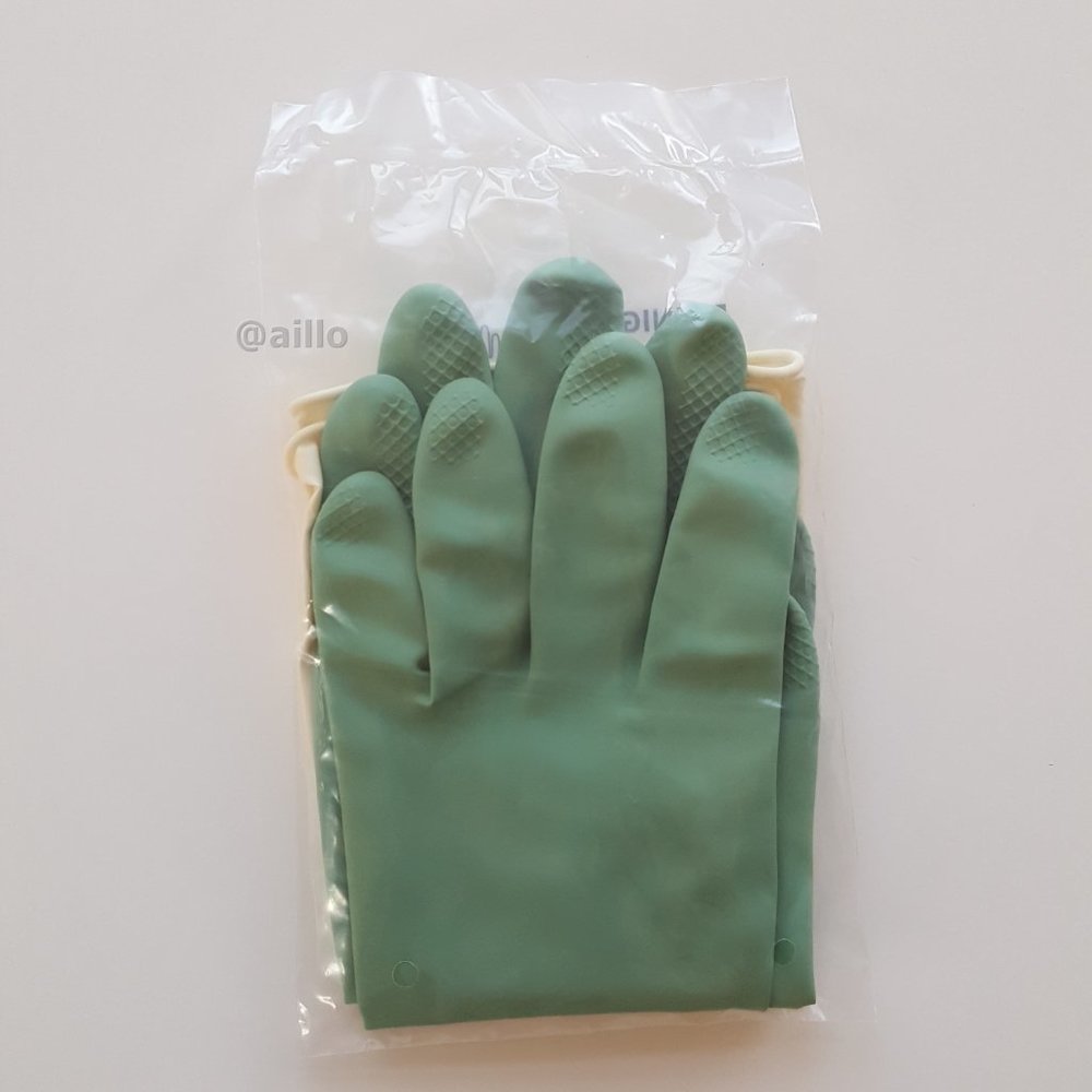 IKEA RINNIG Cleaning gloves, green, M